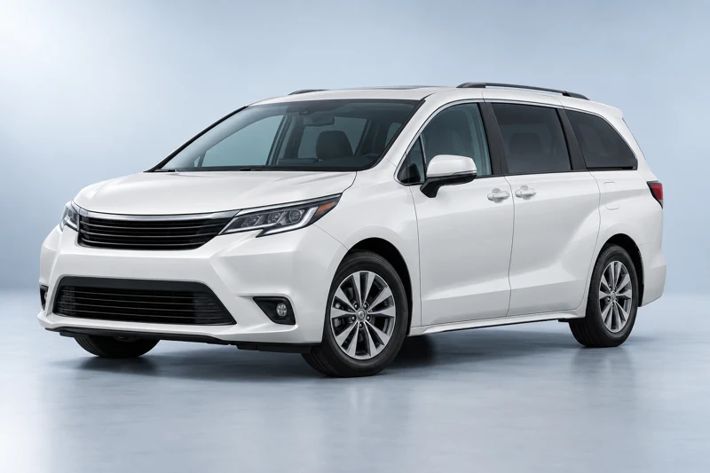 Private minivan vehicle category illustration